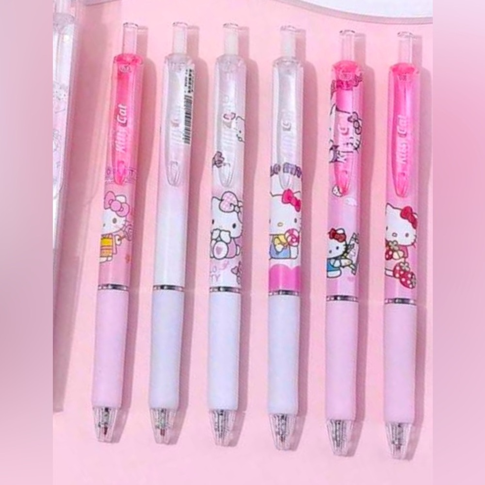 Hello Kitty Pink, White Gel Pen